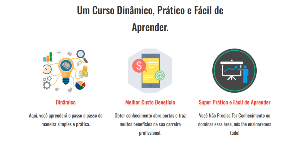 Um Curso Dinâmico, Prático e Fácil de Aprender.