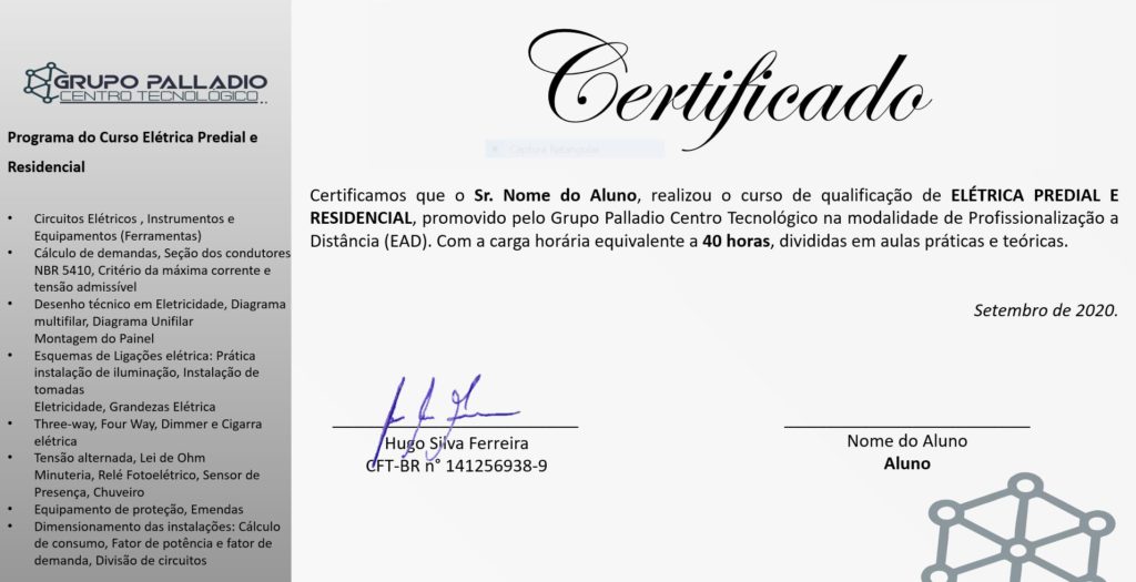 Curso de Elétrica Predial com CERTIFICADO