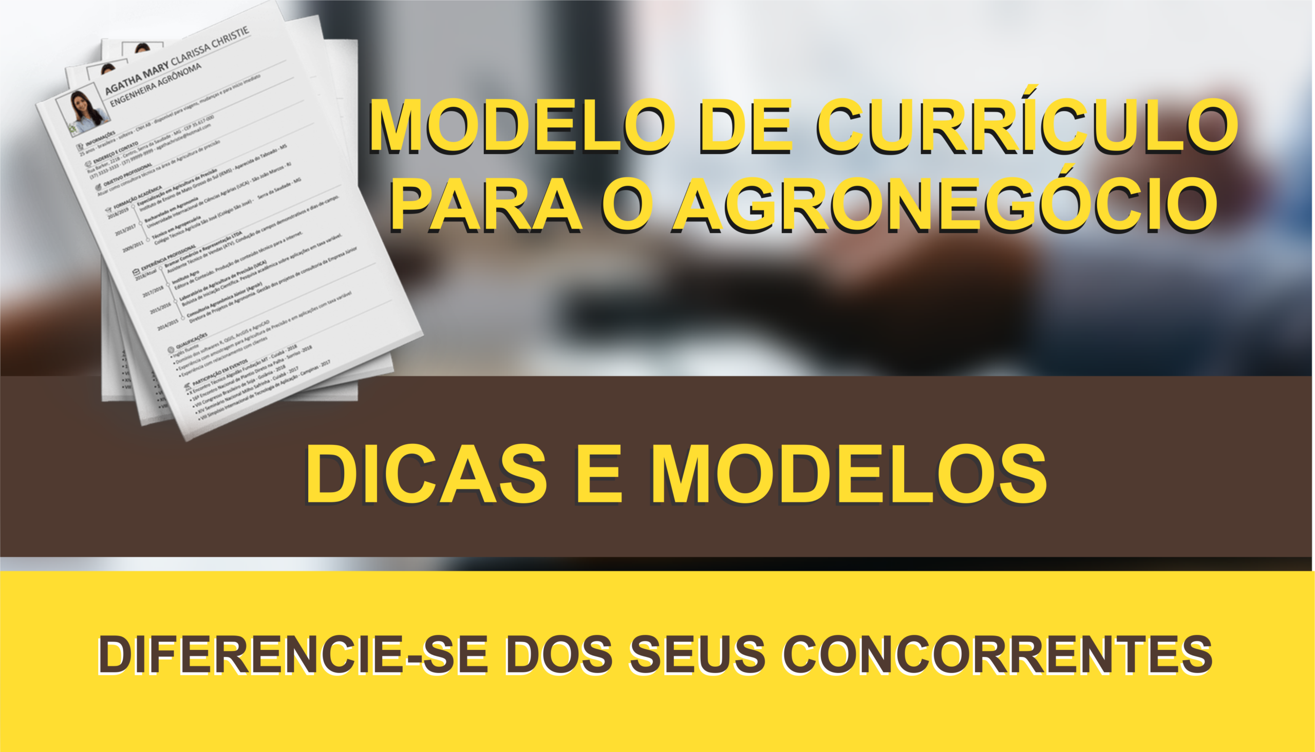 Modelo de currículo para o agronegócio