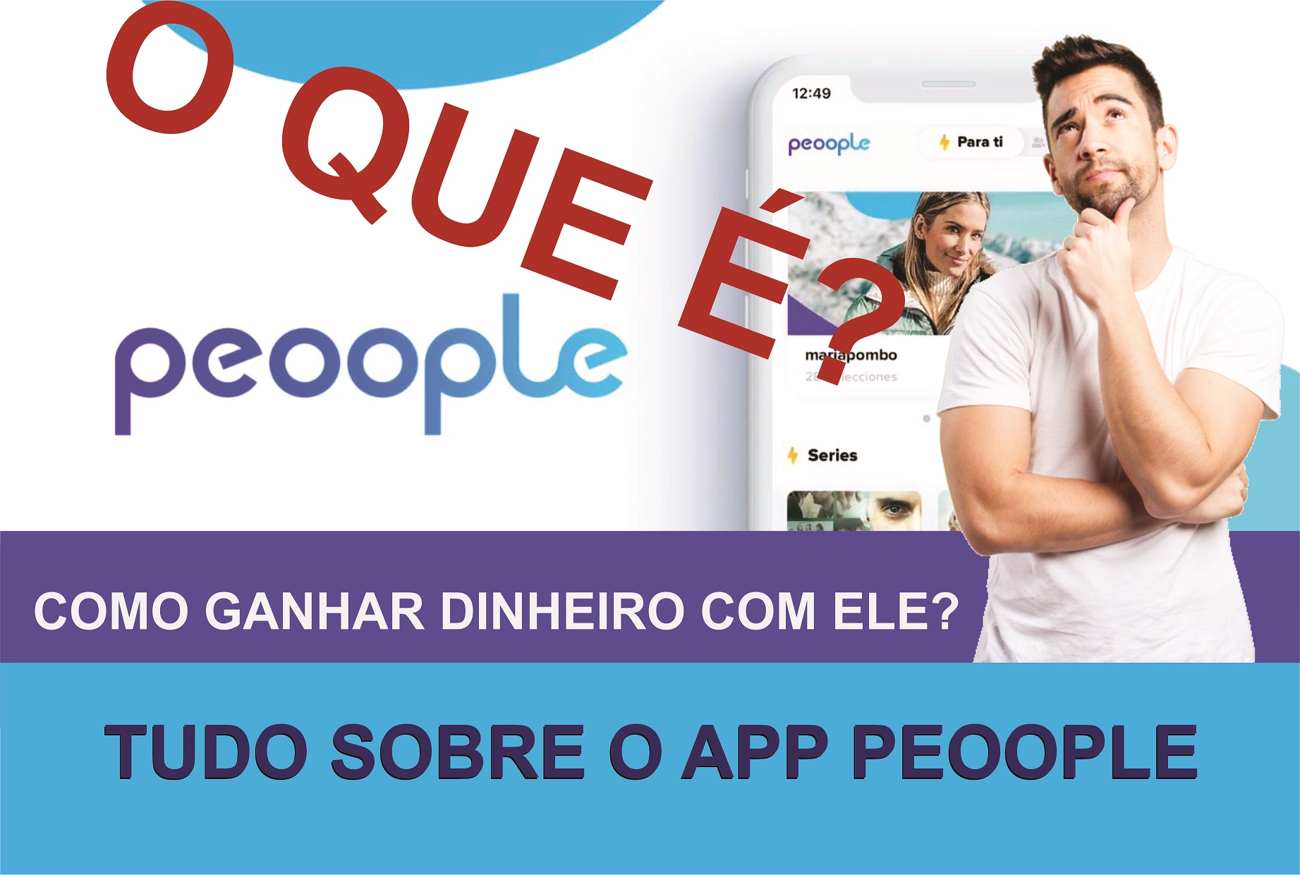 O QUE É O APP PEOOPLE - COMO BAIXAR E GANHAR DINHEIRO