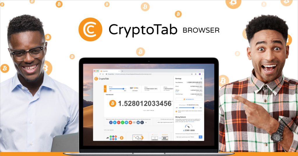 Outra forma de ganho com o Navegador Crypto Tab é a indicação.