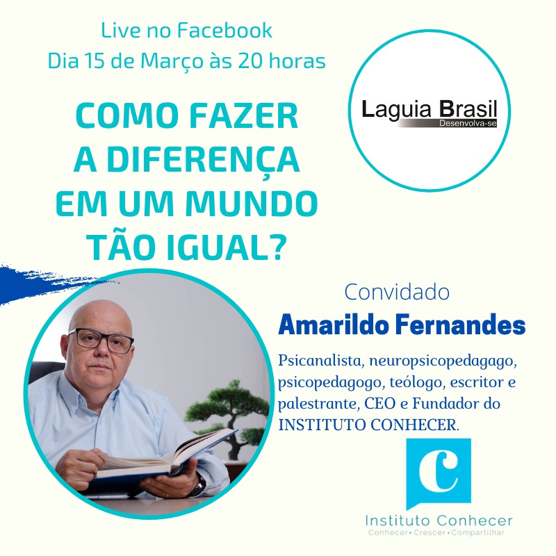 como fazer a diferença num mundo tão desigual - palestra gratuita com o professor Amarildo Fernandes