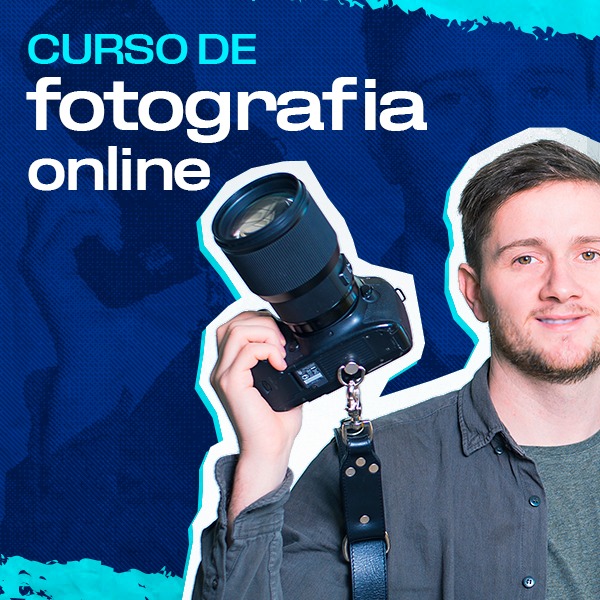 homem com máquina fotográfica