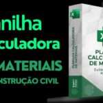 PLANILHA DE CÁLCULO DE MATERIAIS DA CONSTRUÇÃO CIVIL