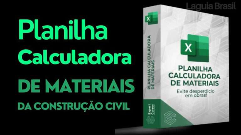 PLANILHA DE CÁLCULO DE MATERIAIS DA CONSTRUÇÃO CIVIL