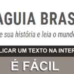 PUBLICAR UM TEXTO NA INTERNET É FÁCIL - PUBLICQUE EM LAGUIA BRASIL