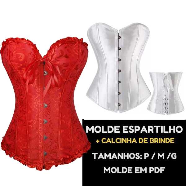 Molde de espartilho para imprimir em pdf