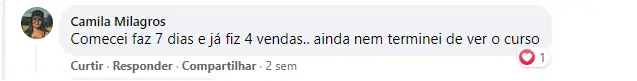 Comentário positivo Método Mulher no Facebook - 3