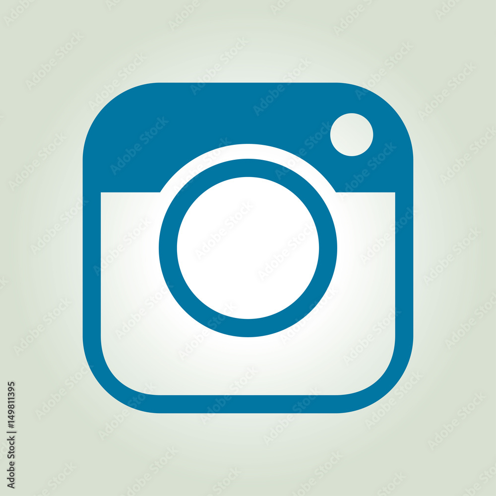 Photo camera icon.Social media sign simbol. Hipster camera.