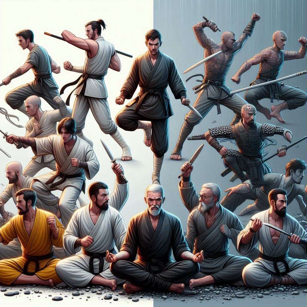 As diversidade dos Estilos de Kung Fu